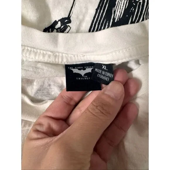 Joker Graphic Tee The Dark Knight Trilogy XL White - Picture 8 of 8